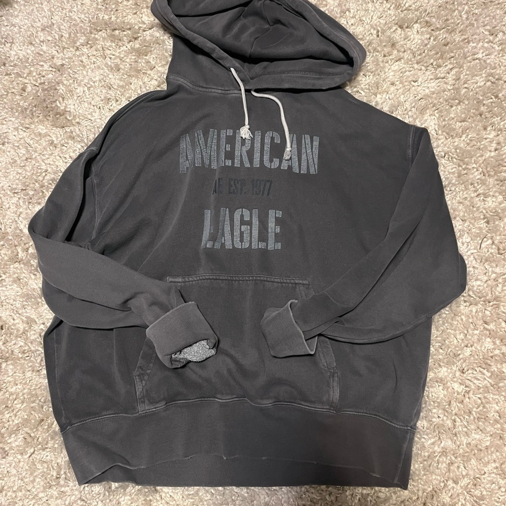 American Eagle Outfitters Men's Gray Hoodie
